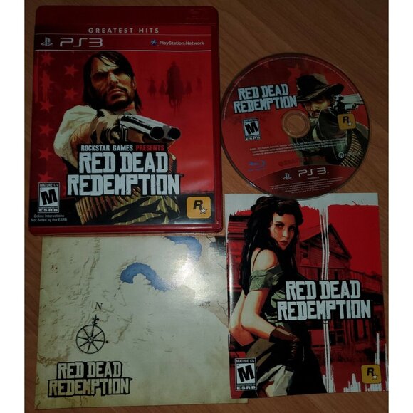 Red Dead Redemption - Rockstar Games - Complete CIB with Map & Manual (2010) PS3 - Picture 1 of 6